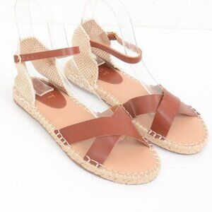 LOFT Women's Size 9 Flat Espadrille Sandals Beachy Summer Resort Comfy Boho NEW